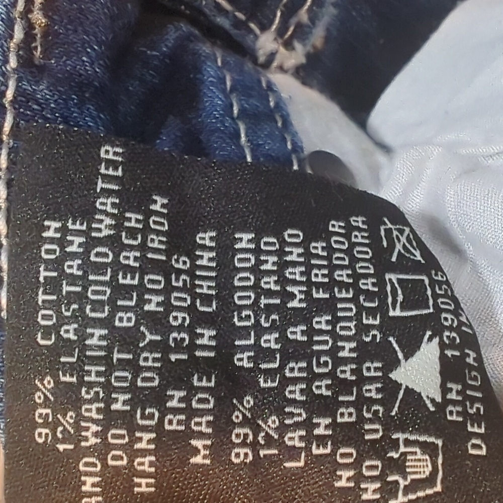 GRACE in LA girls bootcut jeans blingy embroidered faux flap back pockets sz 8 - Picture 13 of 14
